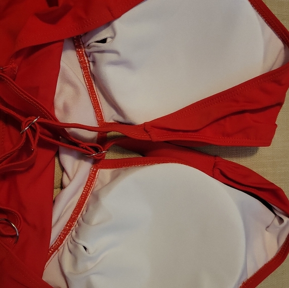Red Racerback Bikini Top - Picture 7 of 8